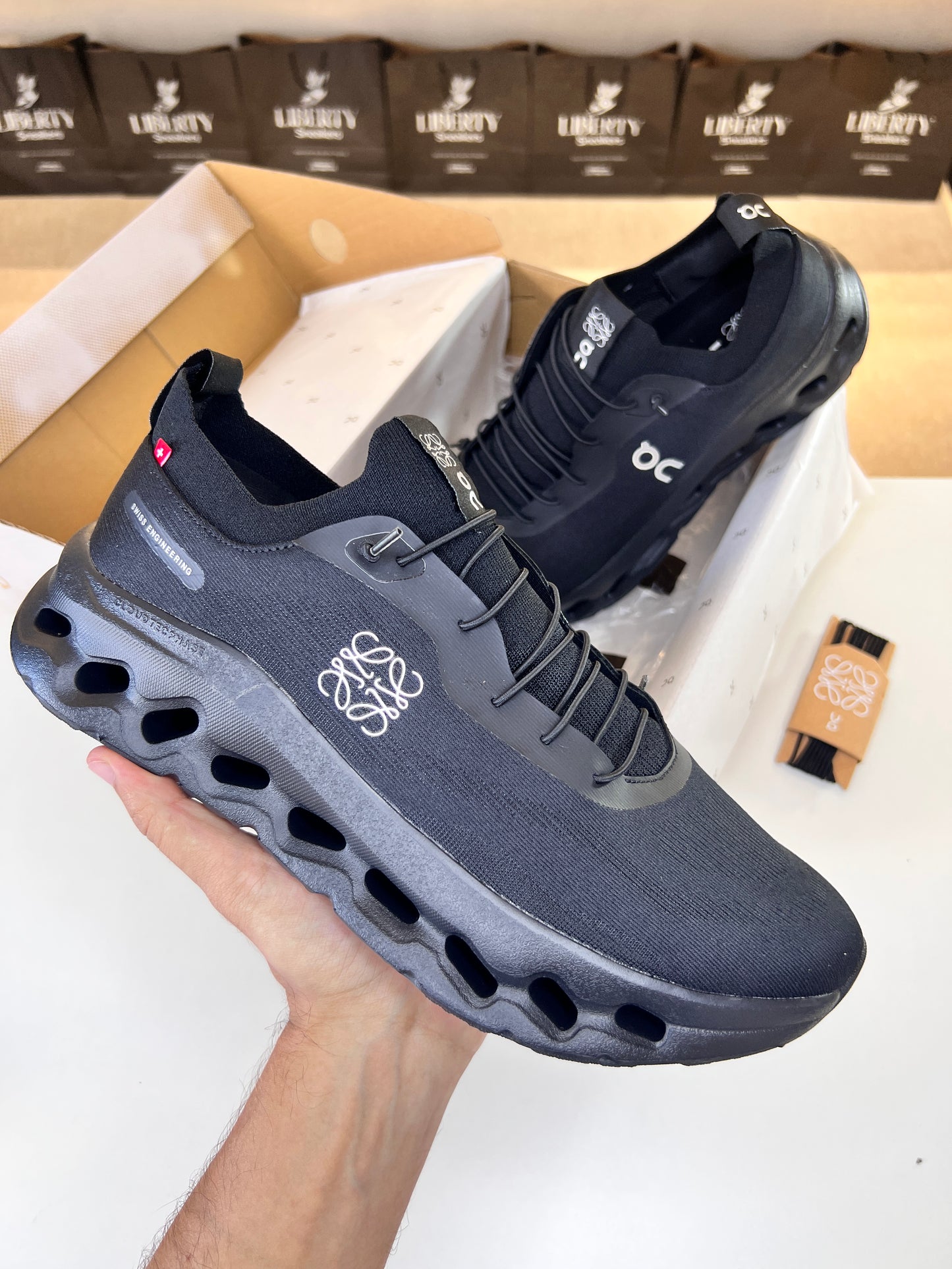On Cloudtilt X LOEWE "ALL BLACK"