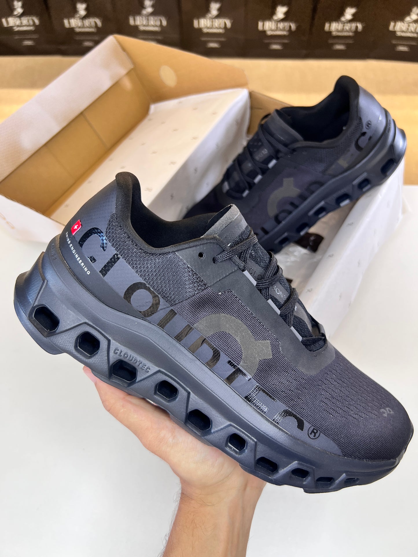 On Cloudmonster "All Black"