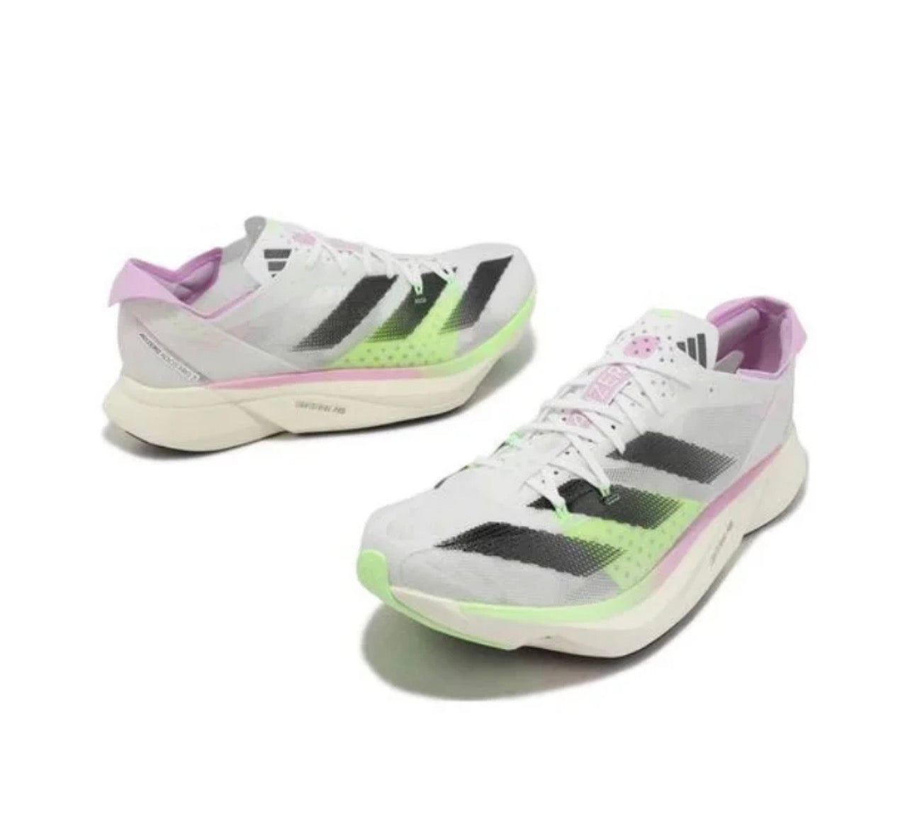 ADIDAS ADIZERO ADIOS PRO3       White/Pink/Green
