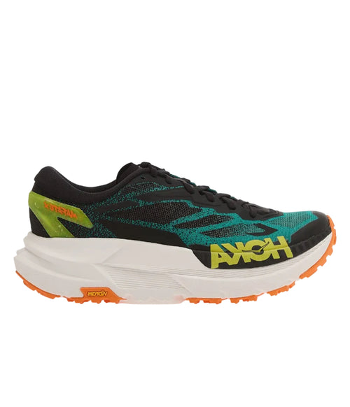 Hoka Mafate X - Black | Electric Aqua