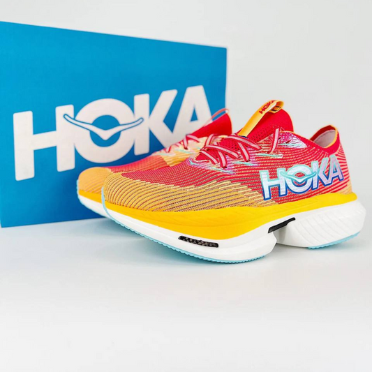Hoka Cielo X1 Unissex - Cerise/Solar Flare