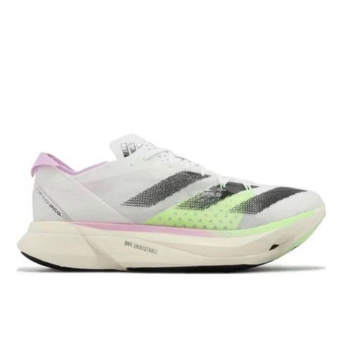 ADIDAS ADIZERO ADIOS PRO3       White/Pink/Green