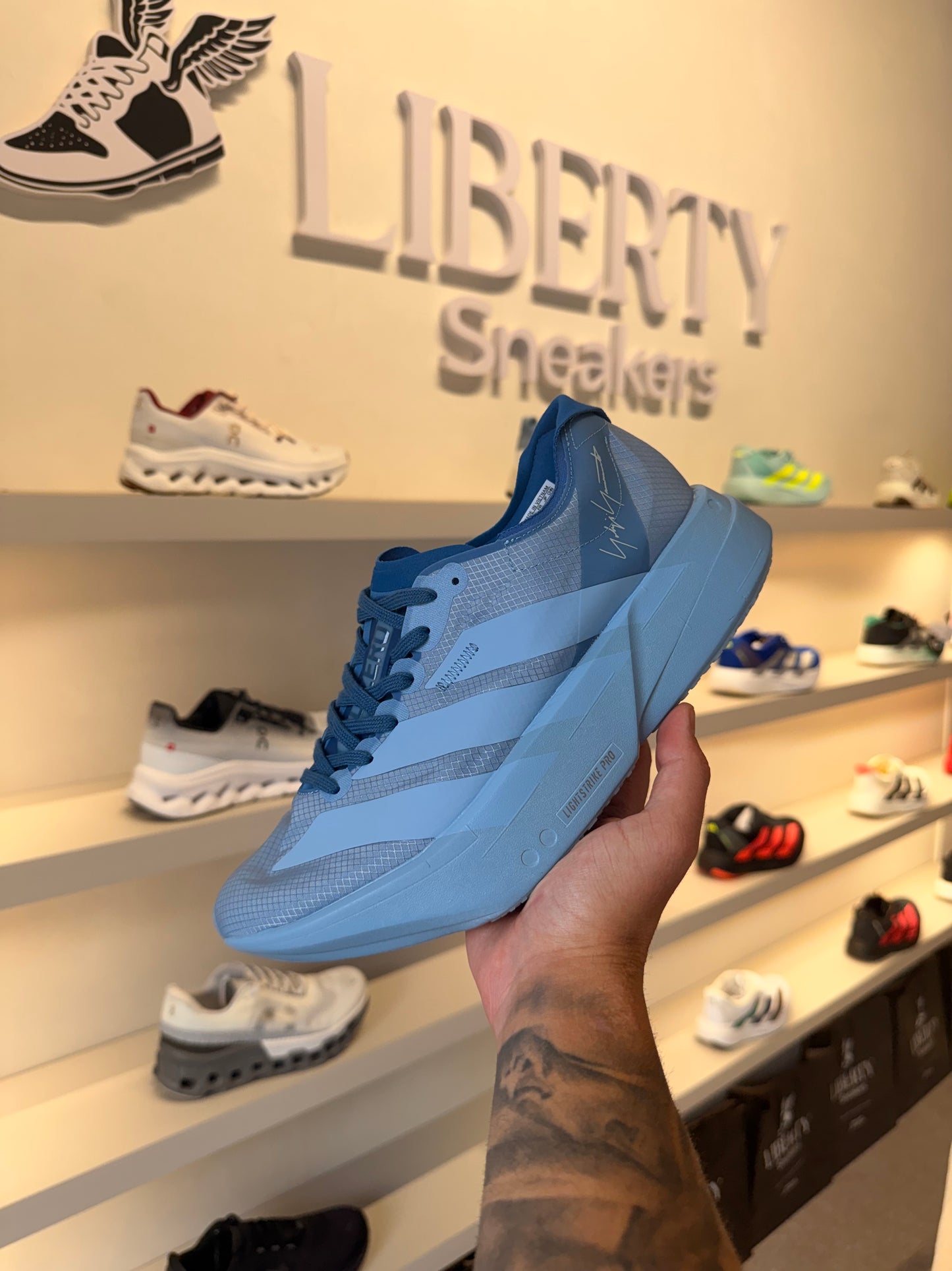 ADIZERO ADIOS PRO4 Y3 - Ash Blue