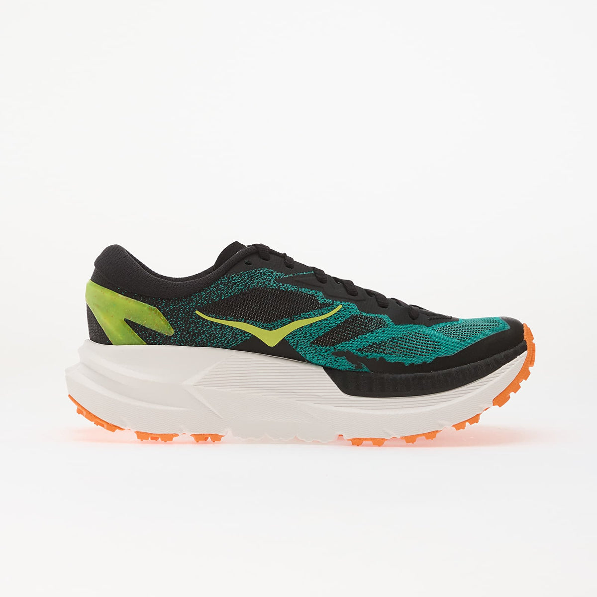 Hoka Mafate X - Black | Electric Aqua