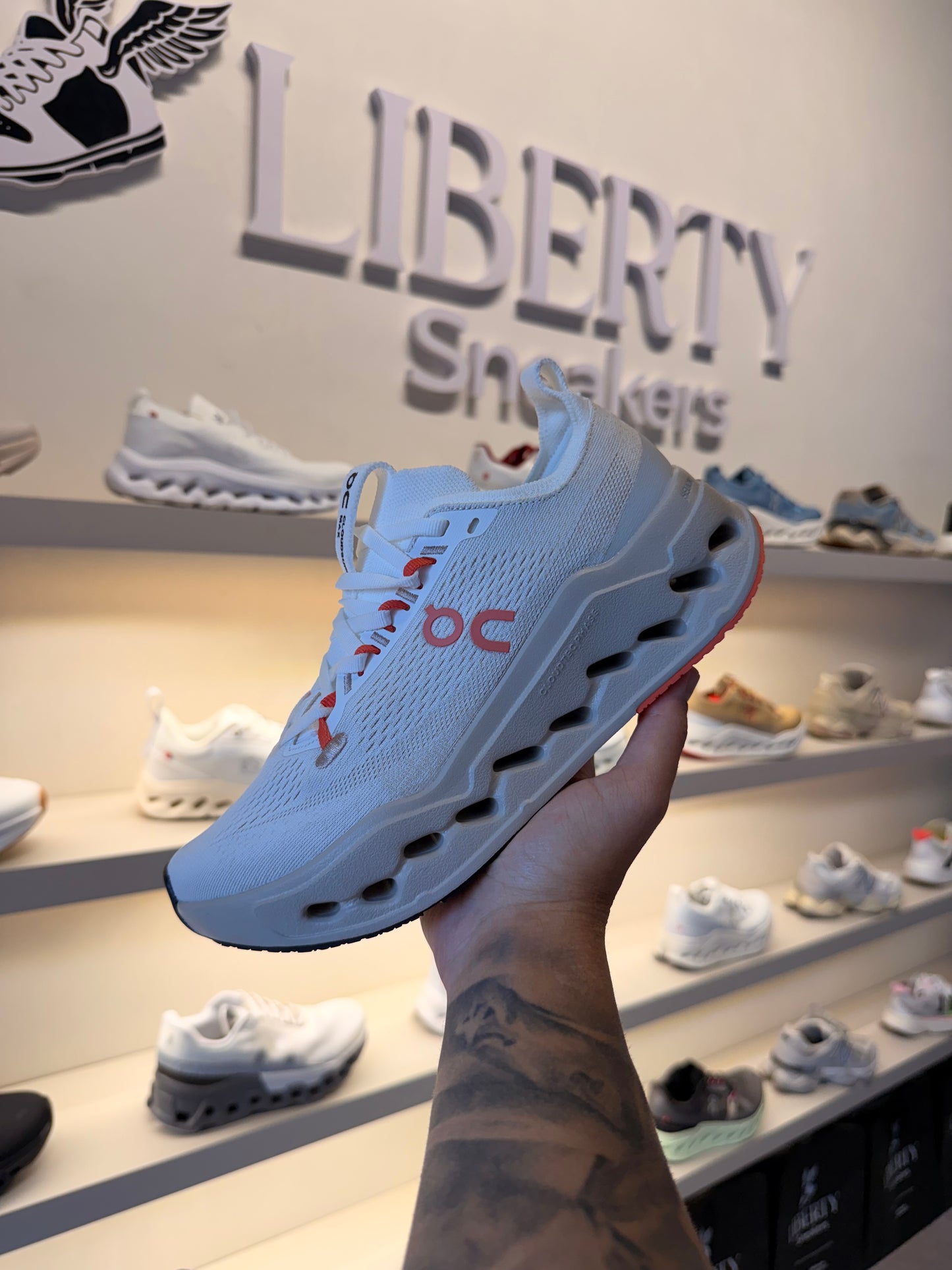 On Cloudsurfer Max “Ivory | Salmon”