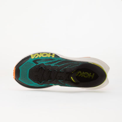 Hoka Mafate X - Black | Electric Aqua