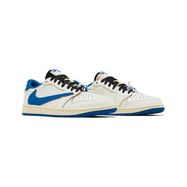 Jordan 1 Low OG SP Fragment x Travis Scott Sail Military Blue