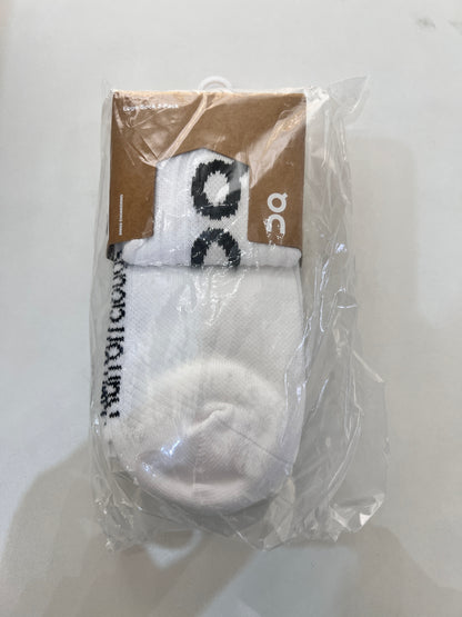 Meia On Running Logo Sock White (1 Par)